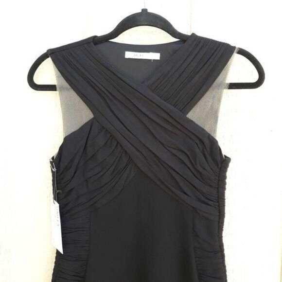 Bailey 44 Thrill Ride Dress Bodycon Halter Mesh Gathered Ruched Crisscross Sz S - Picture 5 of 15